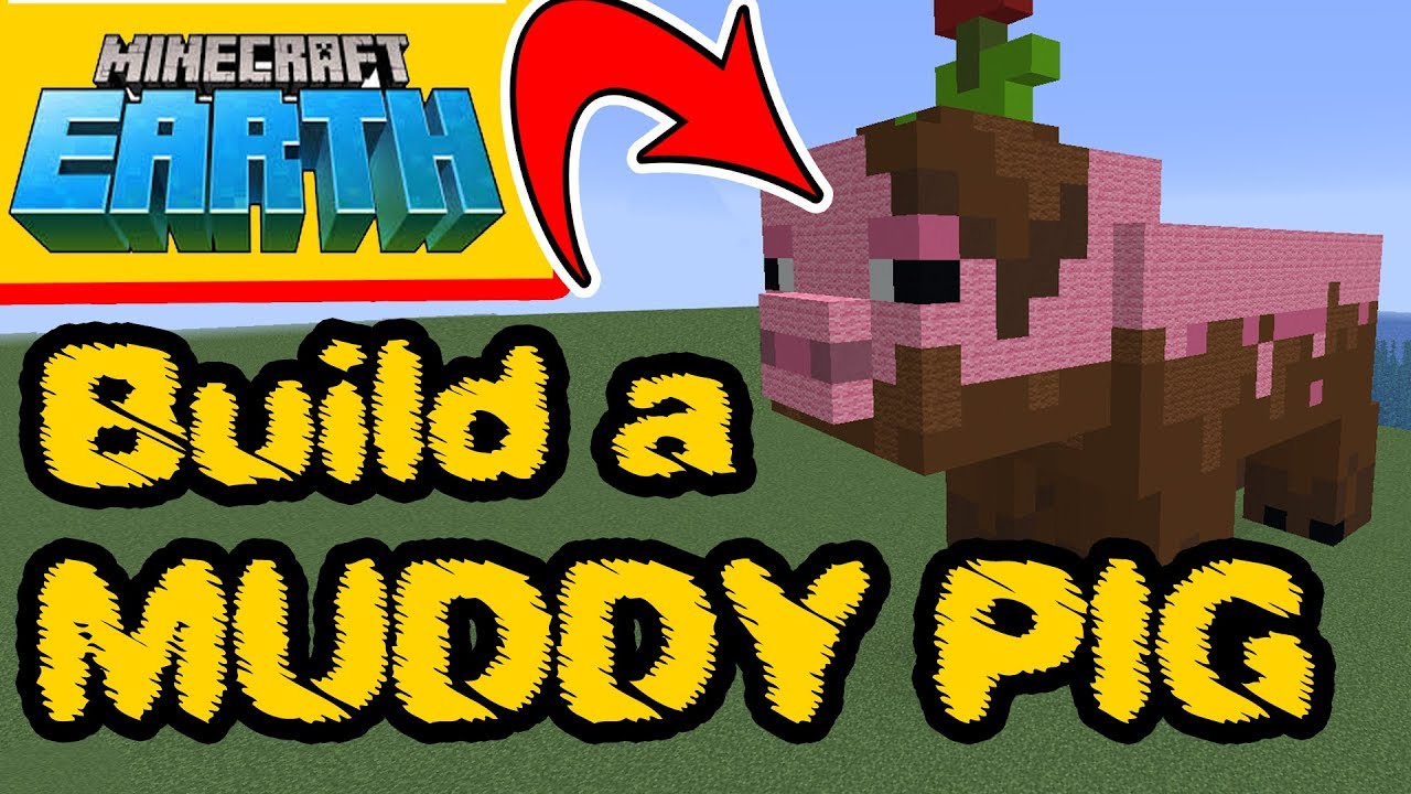 Minecraft Earth - Minecraft Muddy Pig - Сборка статуи Muddy Pig для PS4, Xbox, ПК, Pocket Edition