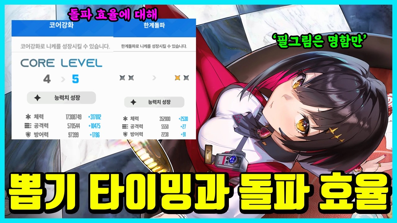 [승리의 여신: 니케] 뽑기 타이밍과 돌파 효율에 대해