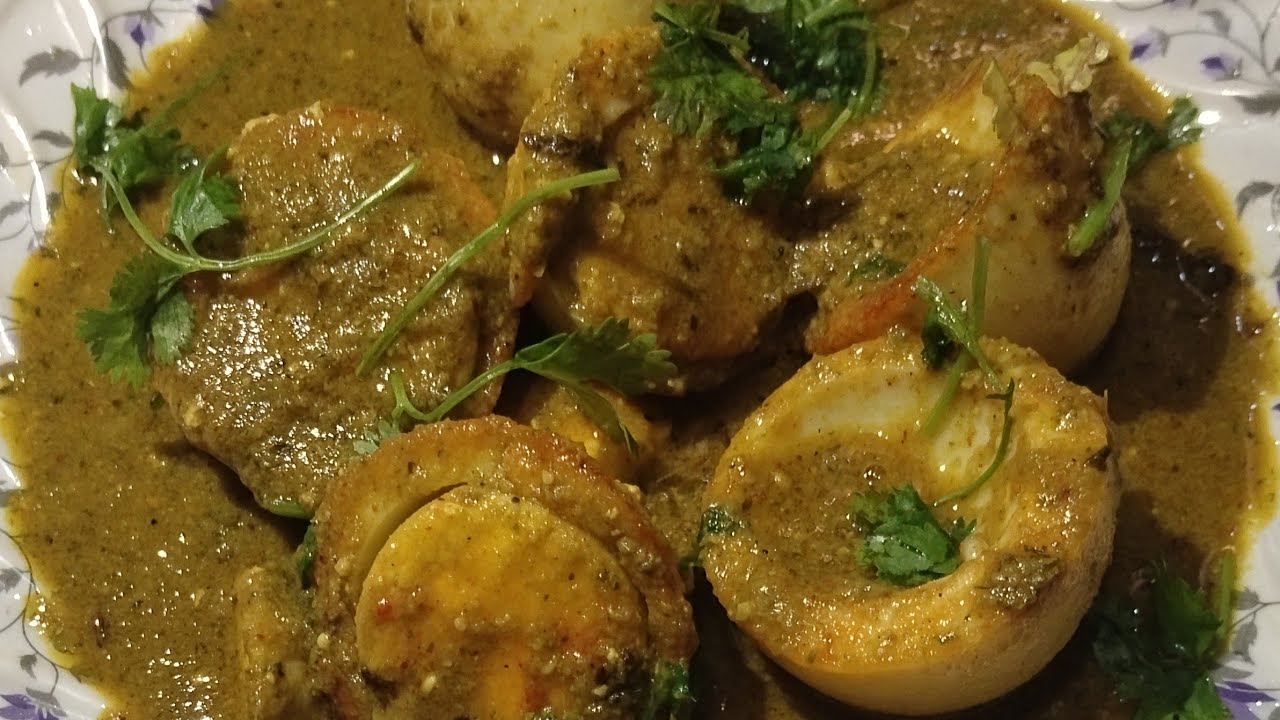 Green Egg Masala | Egg masala | Egg Masala Gravy