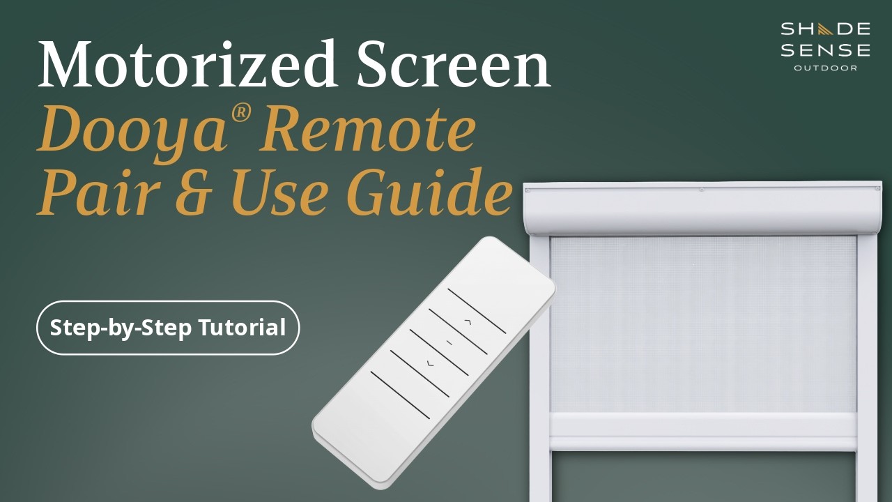 How to Pair & Use a Dooya Remote | Motorized Screen Guide