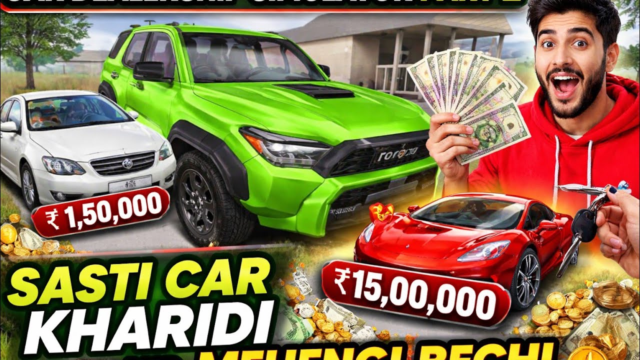 Car Dealership Simulator Part 2 | Sasti Car Kharidi Aur Mehengi Bechi 💰🔥#games #gaming 