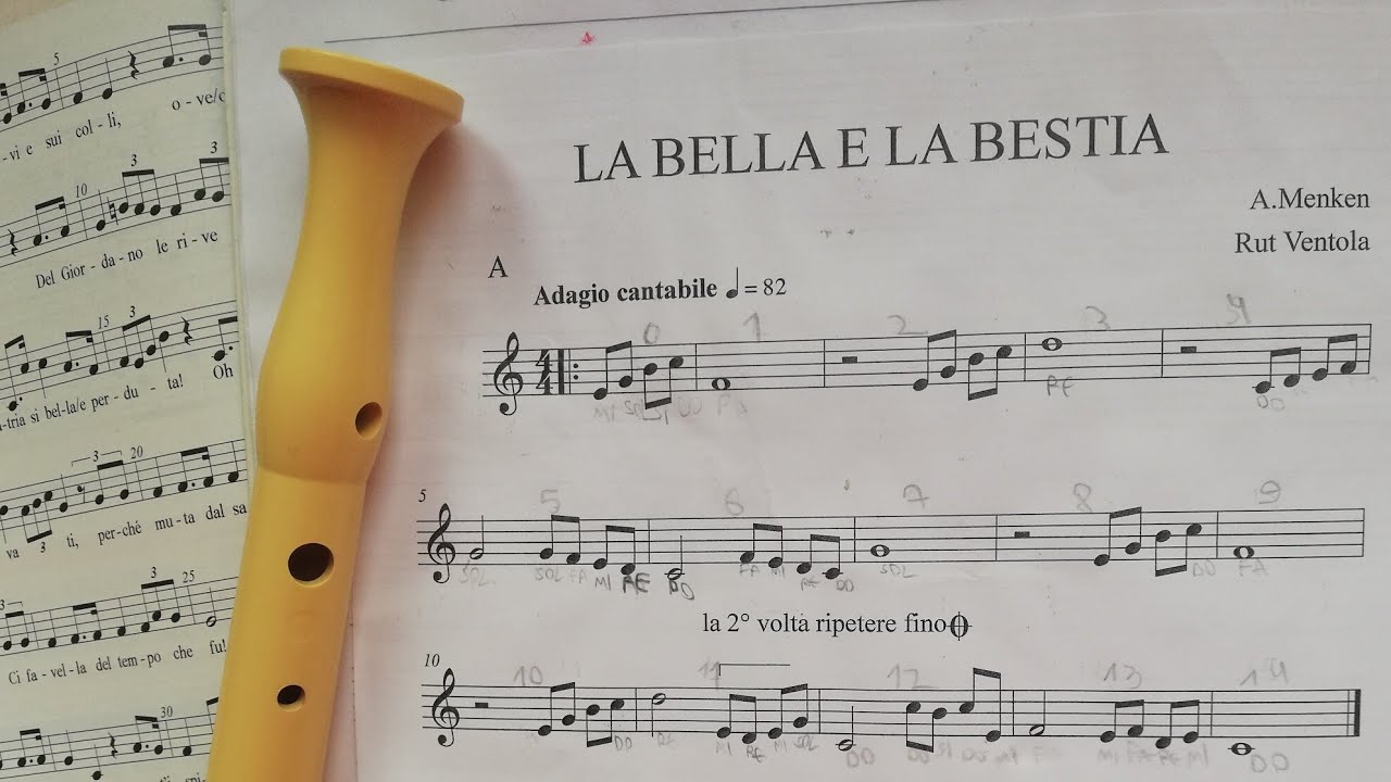 La bella e la bestia. #Flauto #Флейта #FlautoDolce