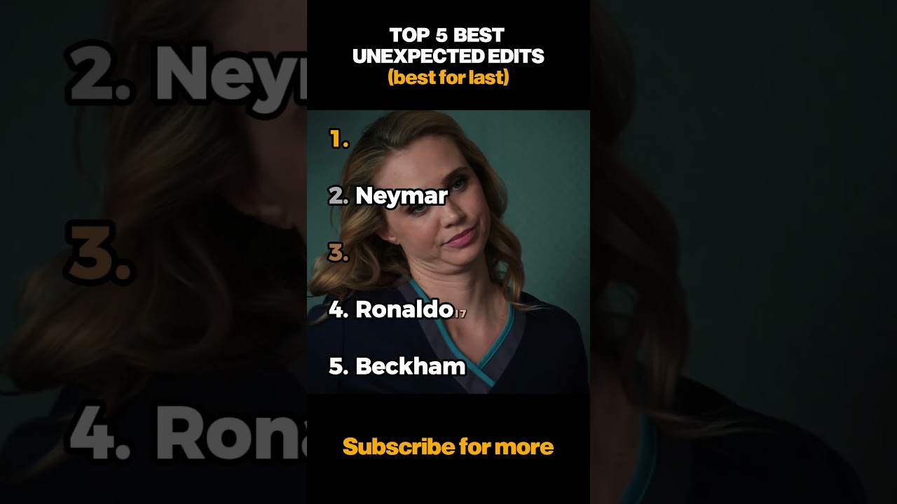 Top 5 Unexpected edits 🔥💀 #shorts #unexpectededit #football #footballedits