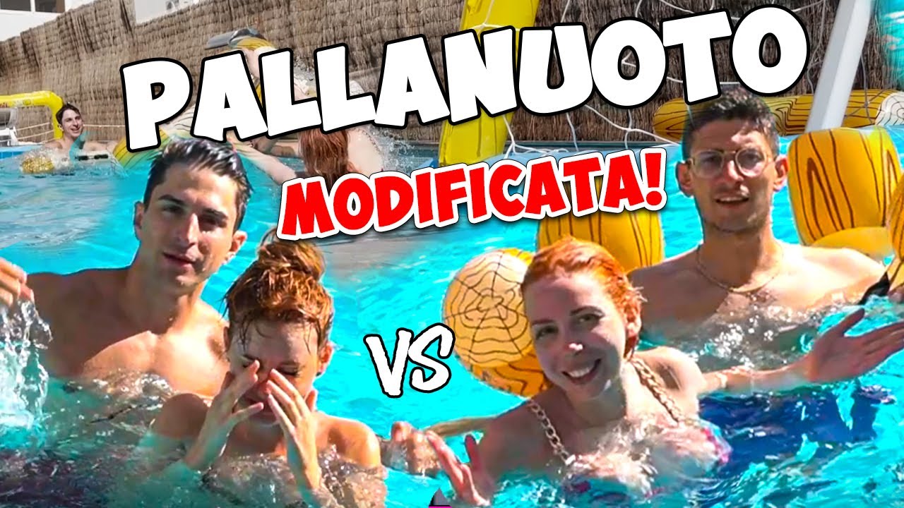 💦 PALLANUOTO MODIFICATA  🏐| challange in piscina con St3pny , Anima , Merisiel e Lucyl3in  | ITA 🇮🇹