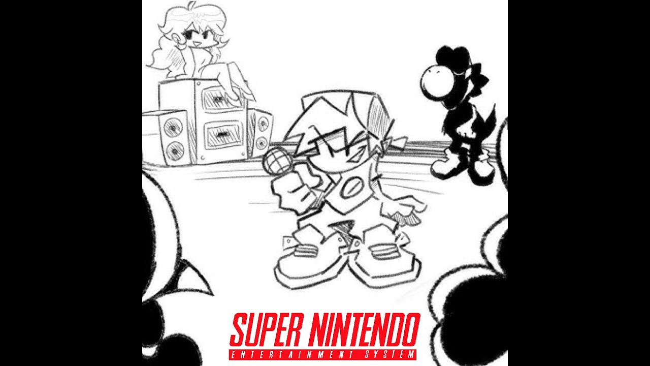 fnf superstar saga snes remix