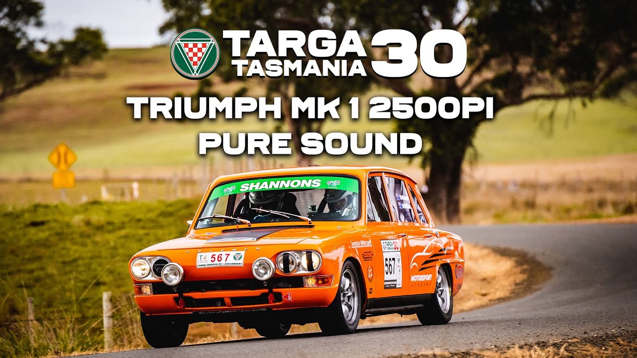 TARGA Tasmania 2022 - Triumph Mk 1 2500PI, Pure Sound