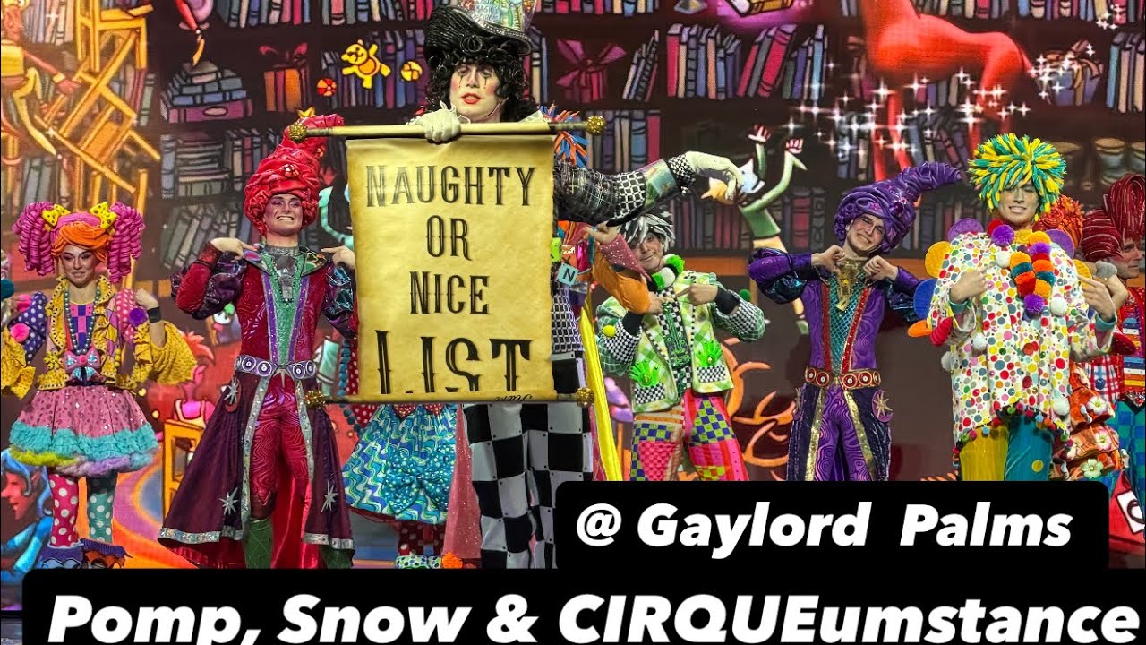 Первое шоу «Пышность, снег и цирк»! Часть Рождества в Gaylord Palms