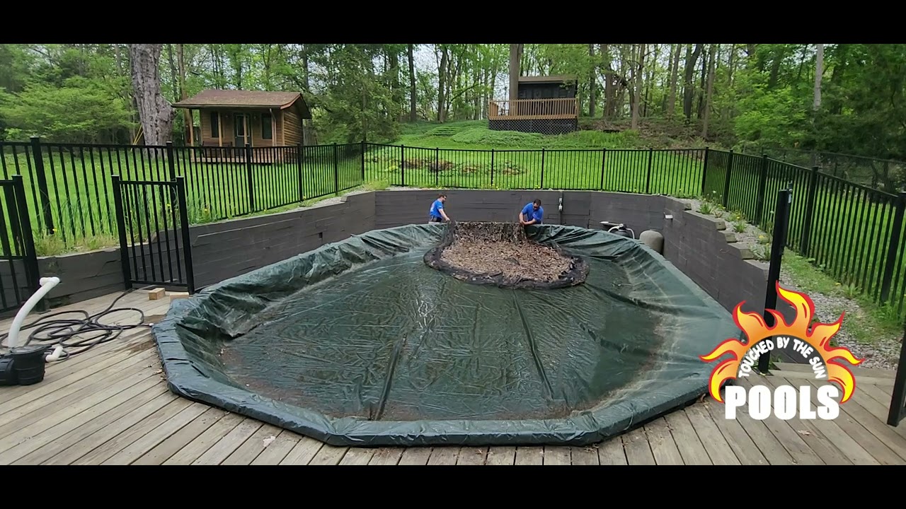 Above Ground Pool Openings REQUIRE a LEAF NET!!