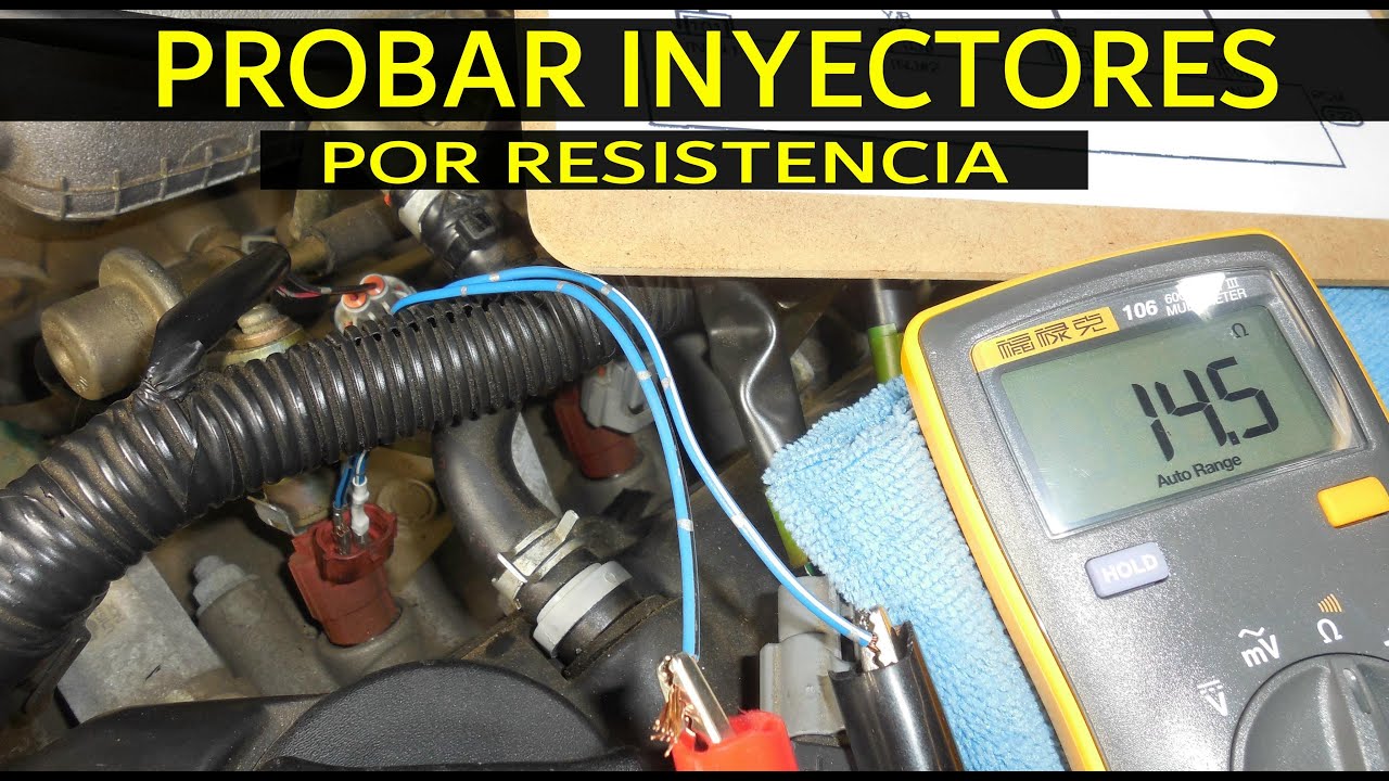 Como probar los Inyectores con Multimetro (por resistencia)
