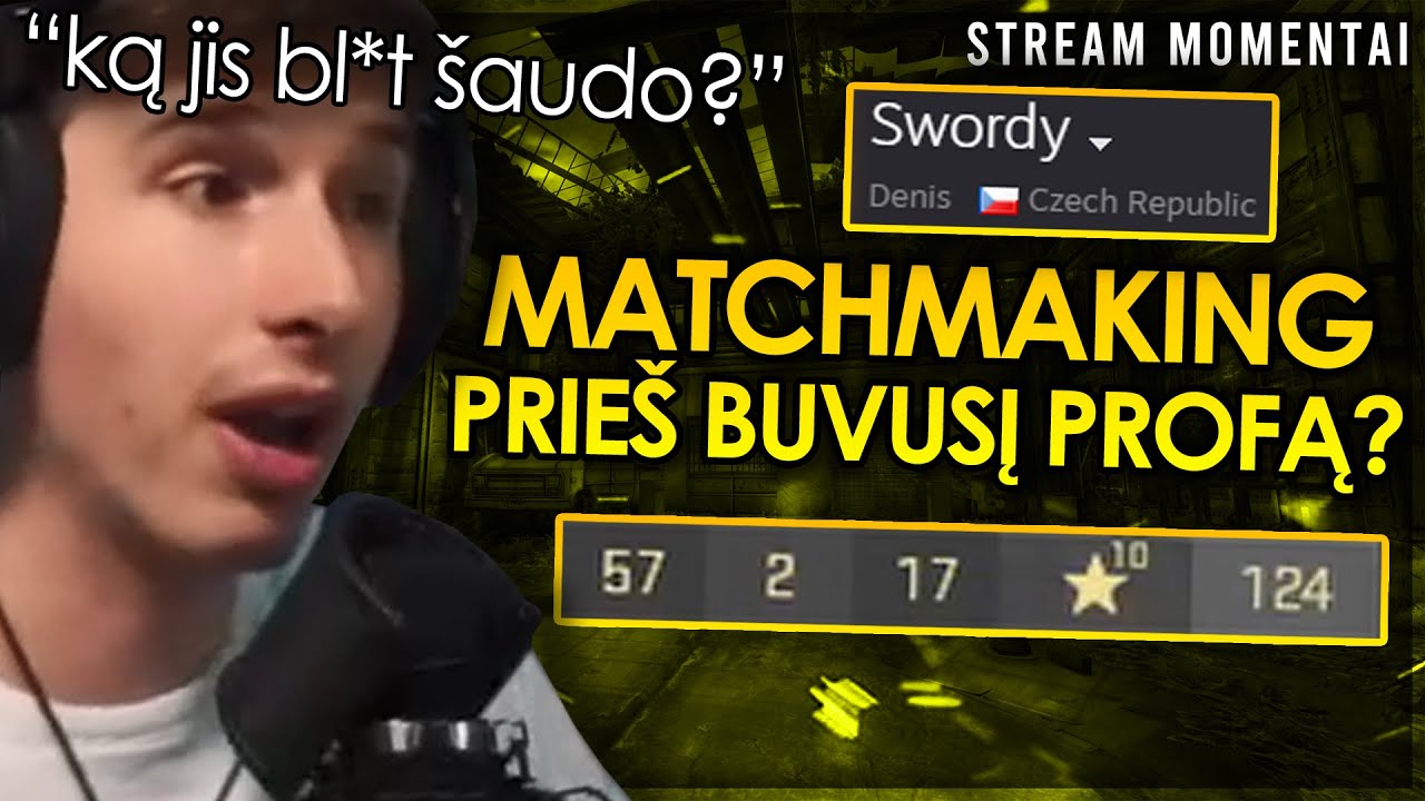 ČEKIJOS PRO?! PRIŠAUDĖ PRIEŠ MUS 57 KILL! (CS:GO) [Stream Momentai]