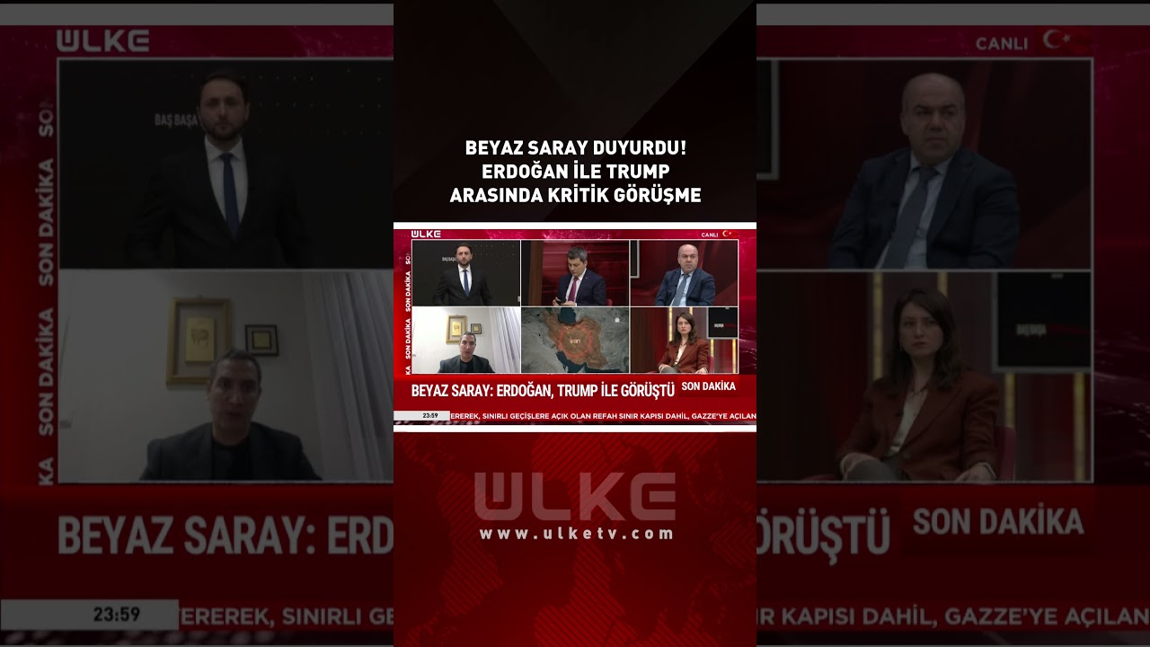 Beyaz Saray Duyurdu! Erdoğan İle Trump Arasında Kritik G&ouml;r&uuml;şme #shorts