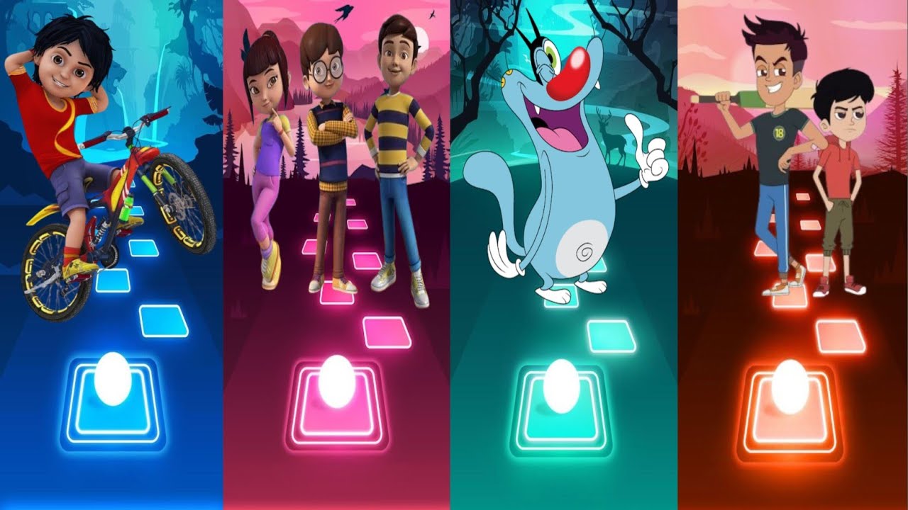 Shiva Vs Rudra Vs Oggy and The Cockroaches Vs Chikoo and Bunty (New Video) - Tiles Hop EDM Rush