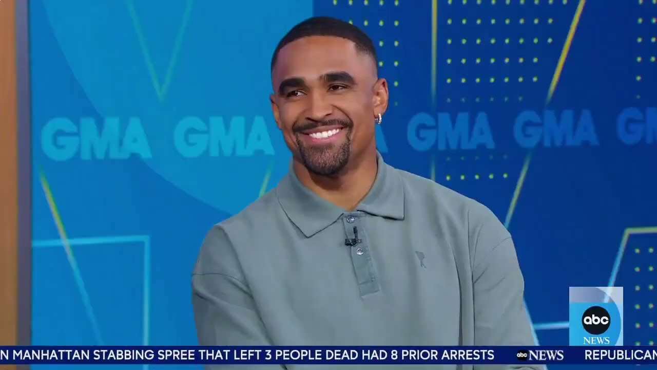 Eagles QB Jalen Hurts Joined GMA to Talk Work Off the Field with Philadelphia Schools