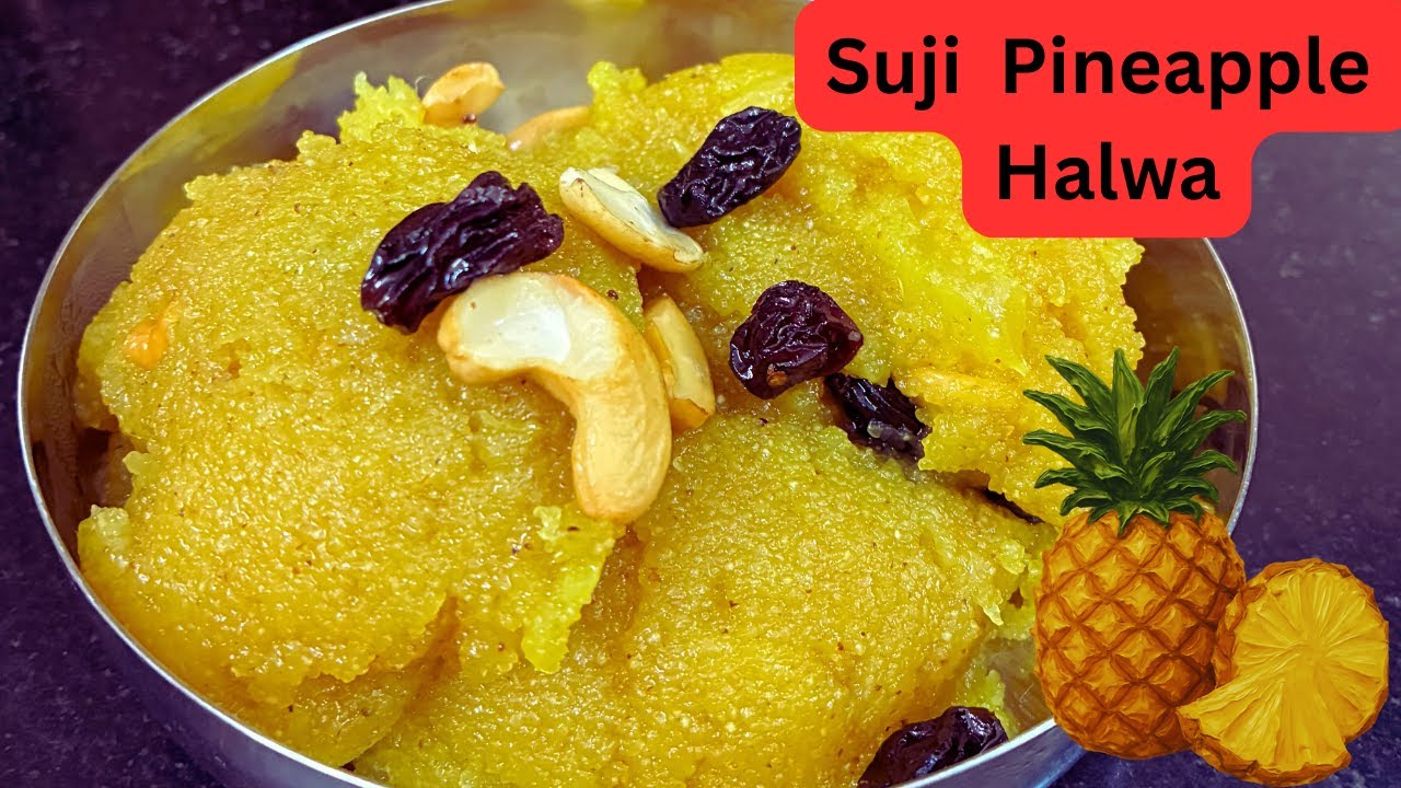 Suji ka halwa Maharashtrian style | Pineapple Sheera Recipe |suji pineapple halwa