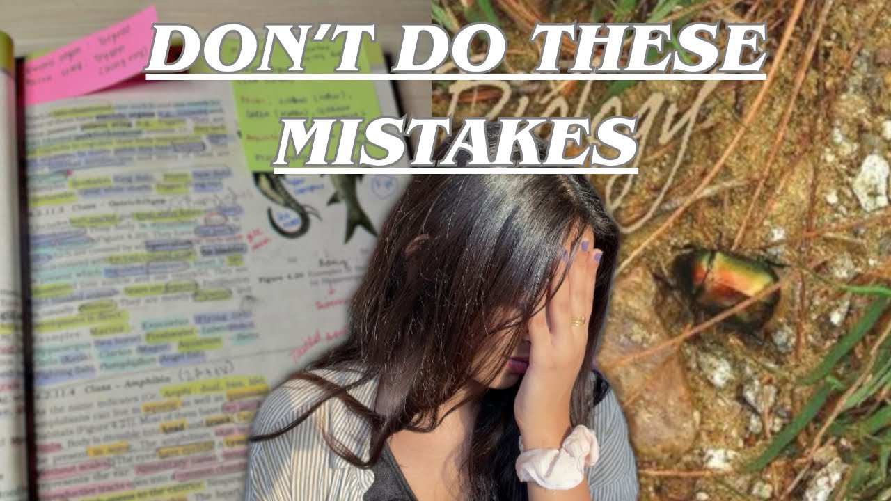 10 NEET mistakes that can cost you a DROP year🚨