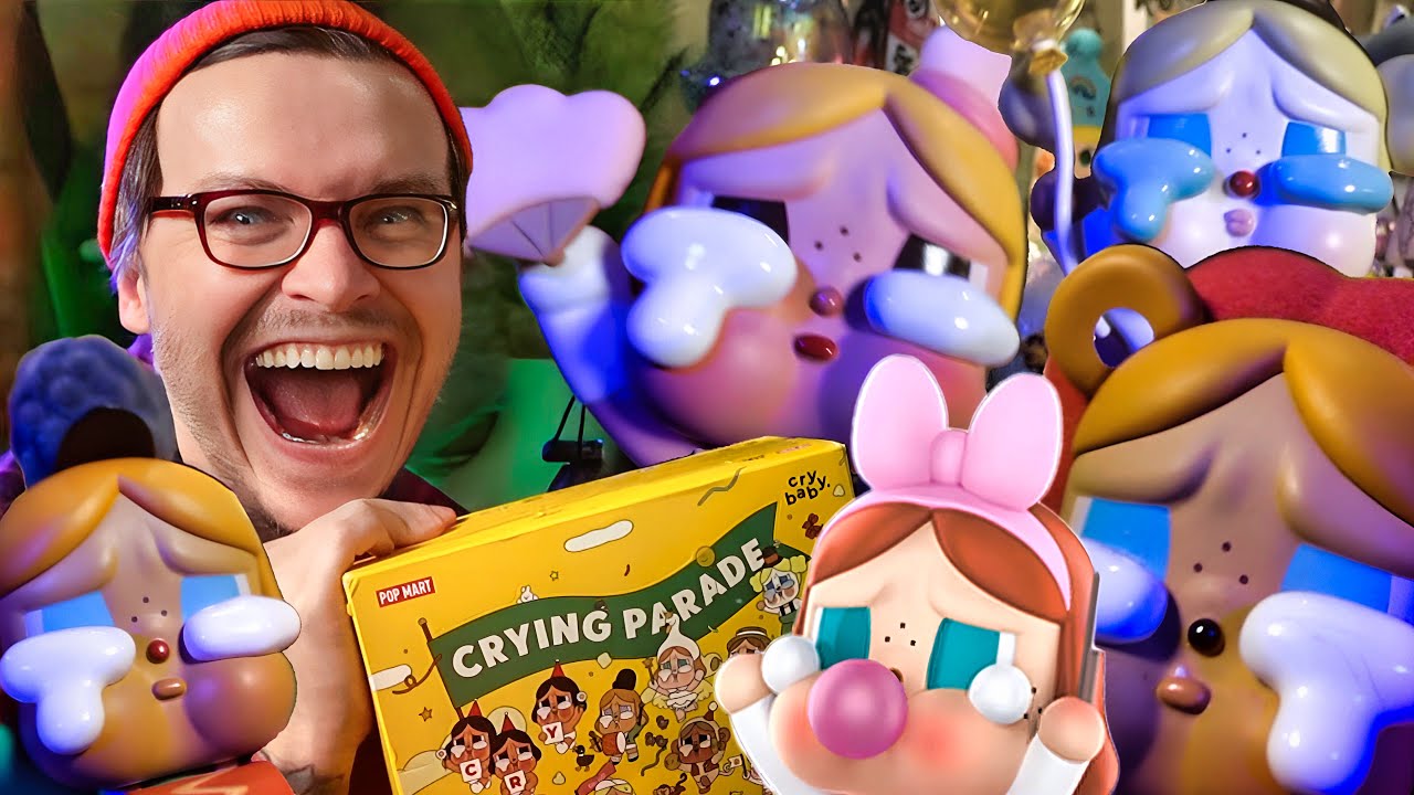 МЕГА-РАСПАКОВКА CRYBABY CRYING PARADE POP MART! Полный кейс + Секретка в параде слёз выпала?! 😱🎪💧