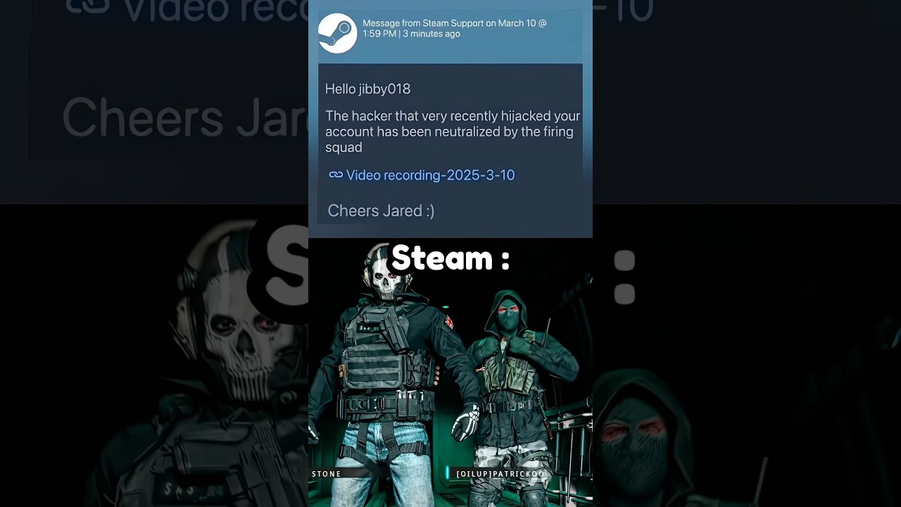 Steam Support took it personally 💀