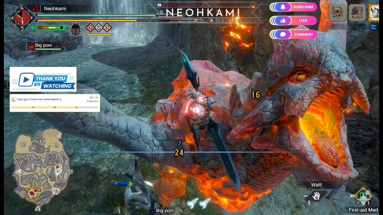 MHR 06 - Le dragon de Pierre seul et le retour du Jagras à grosse touffe @NeohkamiSTREAM et @foxribb