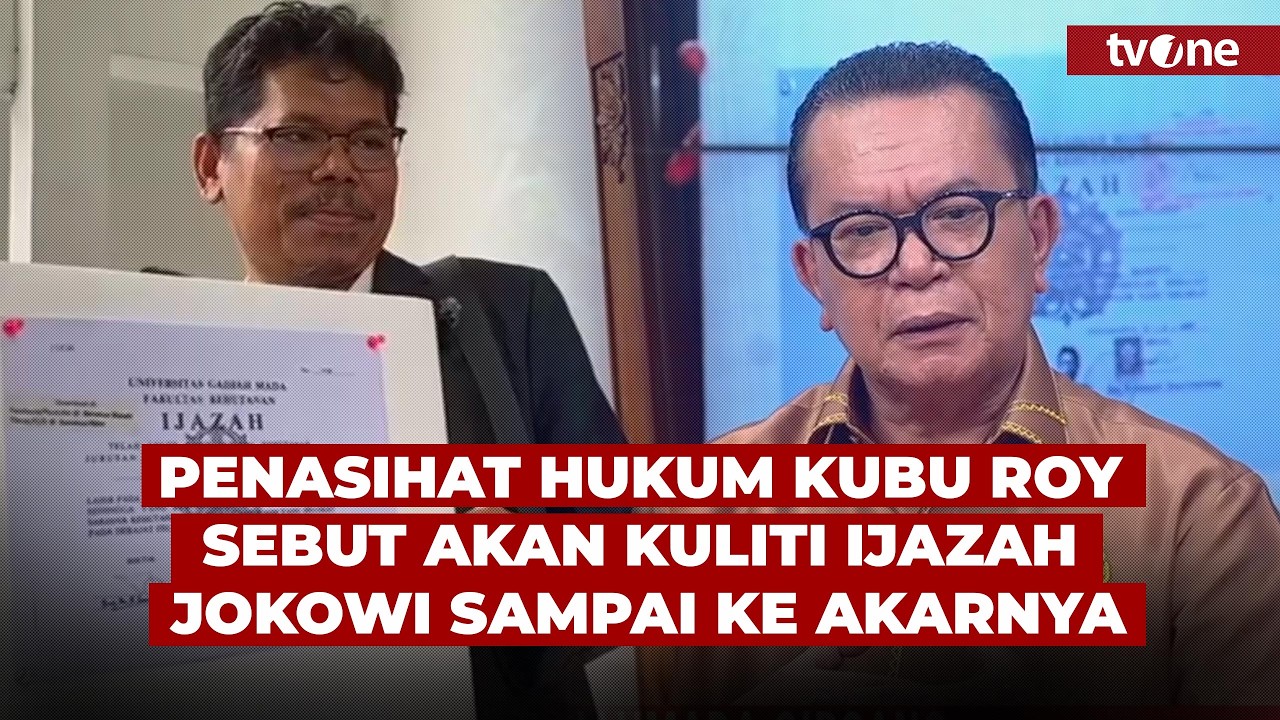 Kubu Roy Suryo Masih Temukan Kejanggalan di Salinan Ijazah Asli Jokowi | tvOne