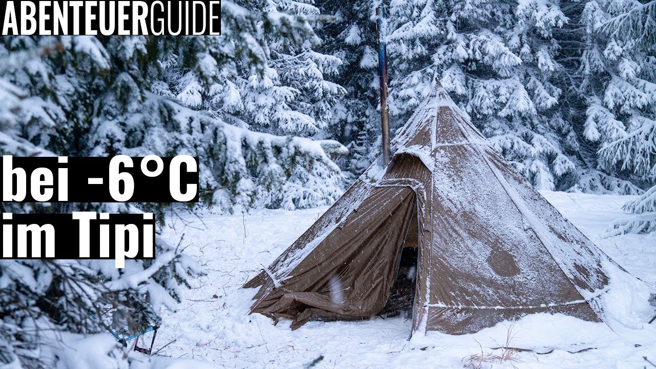 Mit Tipi in den Schnee - Winter Overnighter im Hottent | ABENTEUERGUIDE