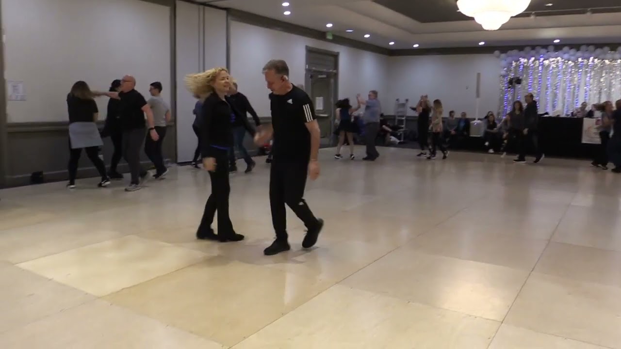 Sof Yadua, partner, Itzik Ben Dahan, 2024, taught by Yaron Carmel, Israeli dance