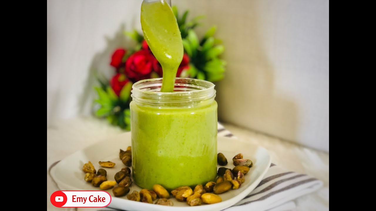 حصرياً 💪🏻 أنجح طريقه لعمل زبده الفستق في المنزل بمكونات بسيطه👌🏻 /Pistachio Buttercreem#pistachio