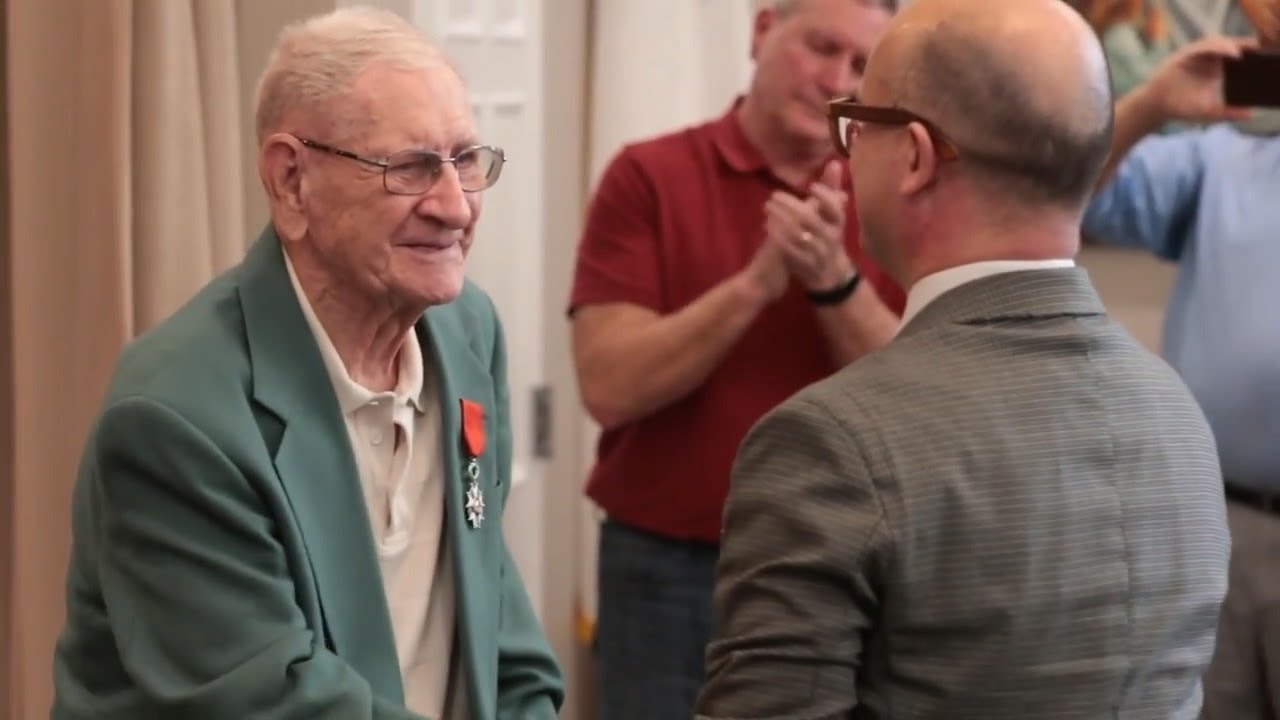 101-year-old Illinois WWII Veteran receives French Legion of Honour medal