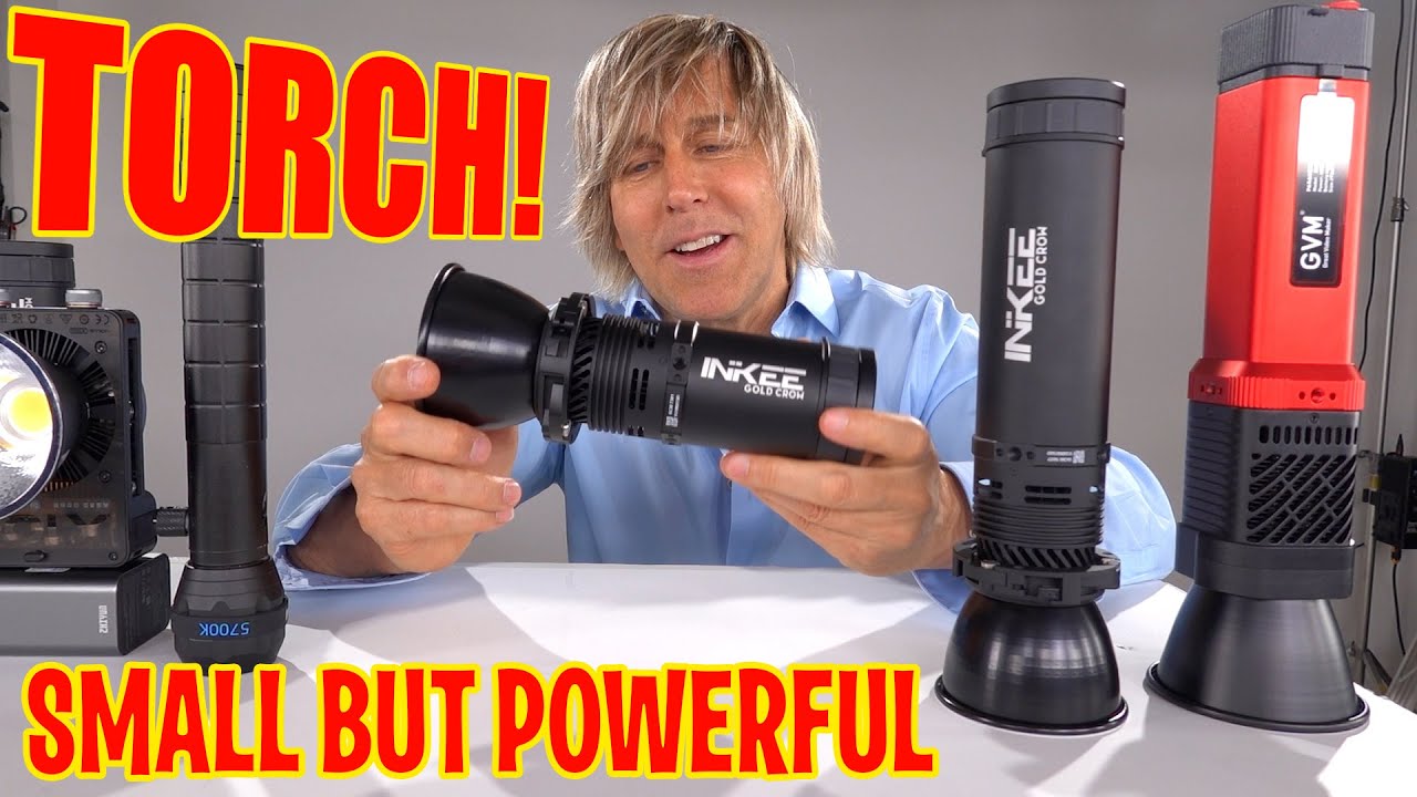 Flashlight style Video Lights Inkee Gold Crow 30w gc 60w GVM PD 60w vs Zhiyun X100 X60 Wellmaking