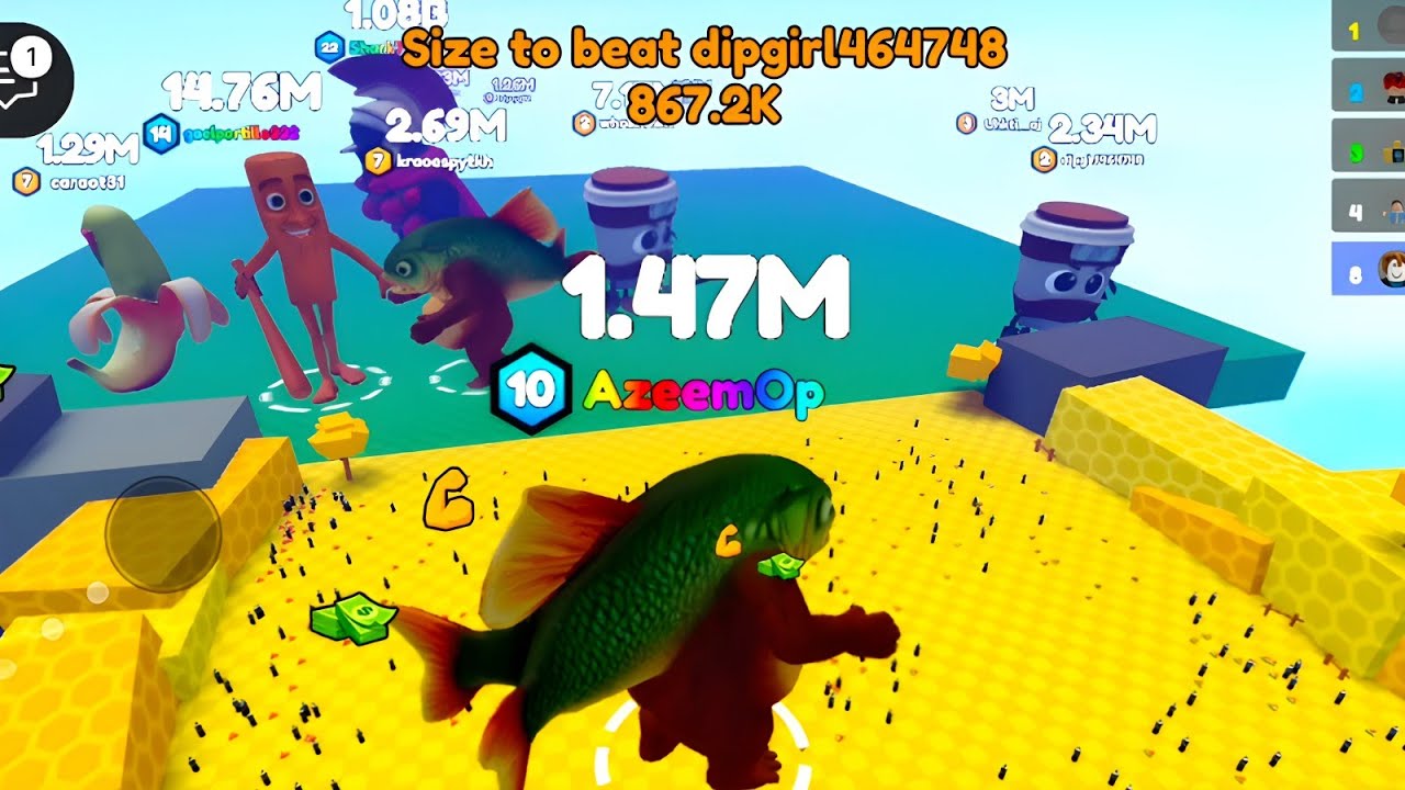Eat Pizza to Grow GIGACHAD - Becoming GIGACHAD with 8.7M Points in Roblox