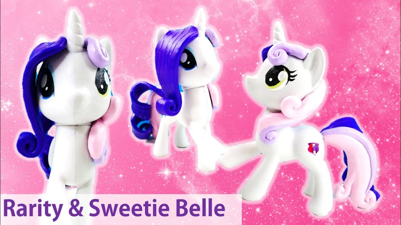 MLP Rarity Sweetie Belle Split Pony Custom Pony DIY Tutorial