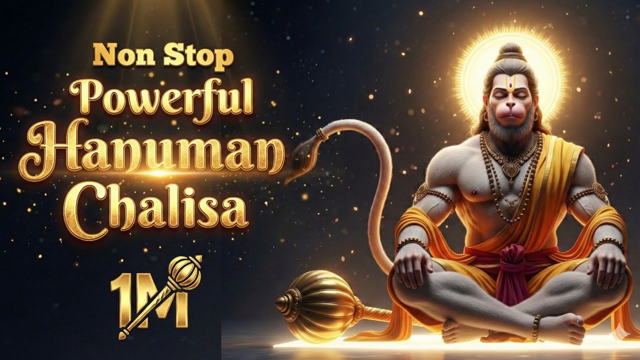 Non Stop 💯 Powerful Hanuman Chalisa || हनुमान चालीसा 🙏 