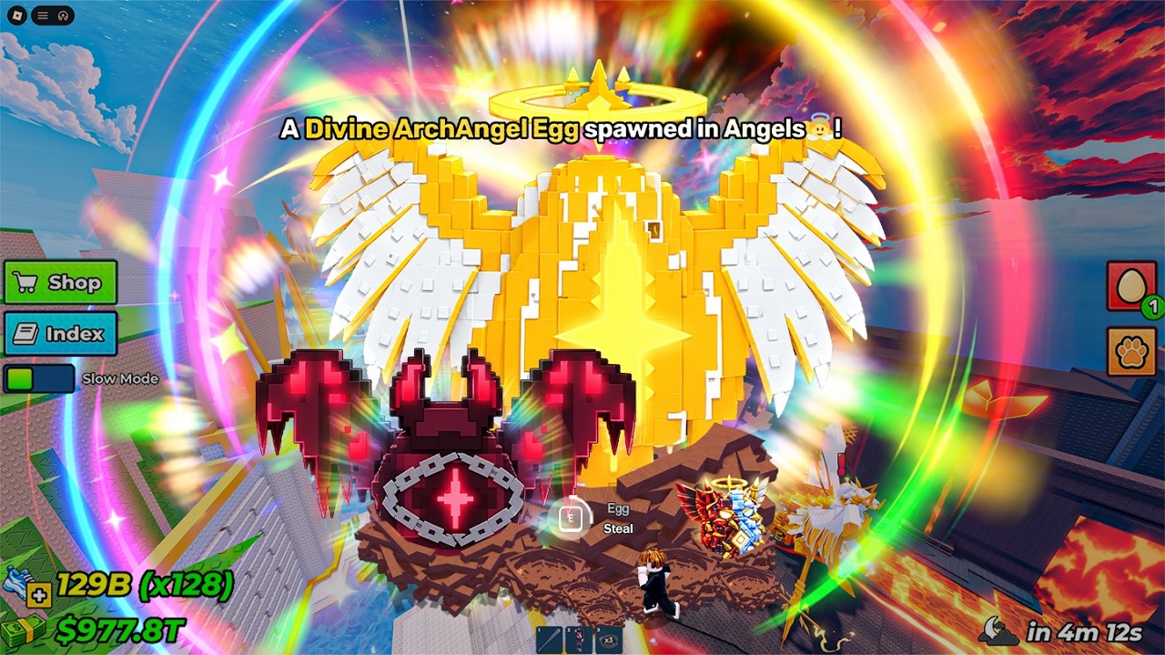 I Fuse Eggs & I Got Divine ArchAngel Egg spawned in Angels! - Steal an Egg