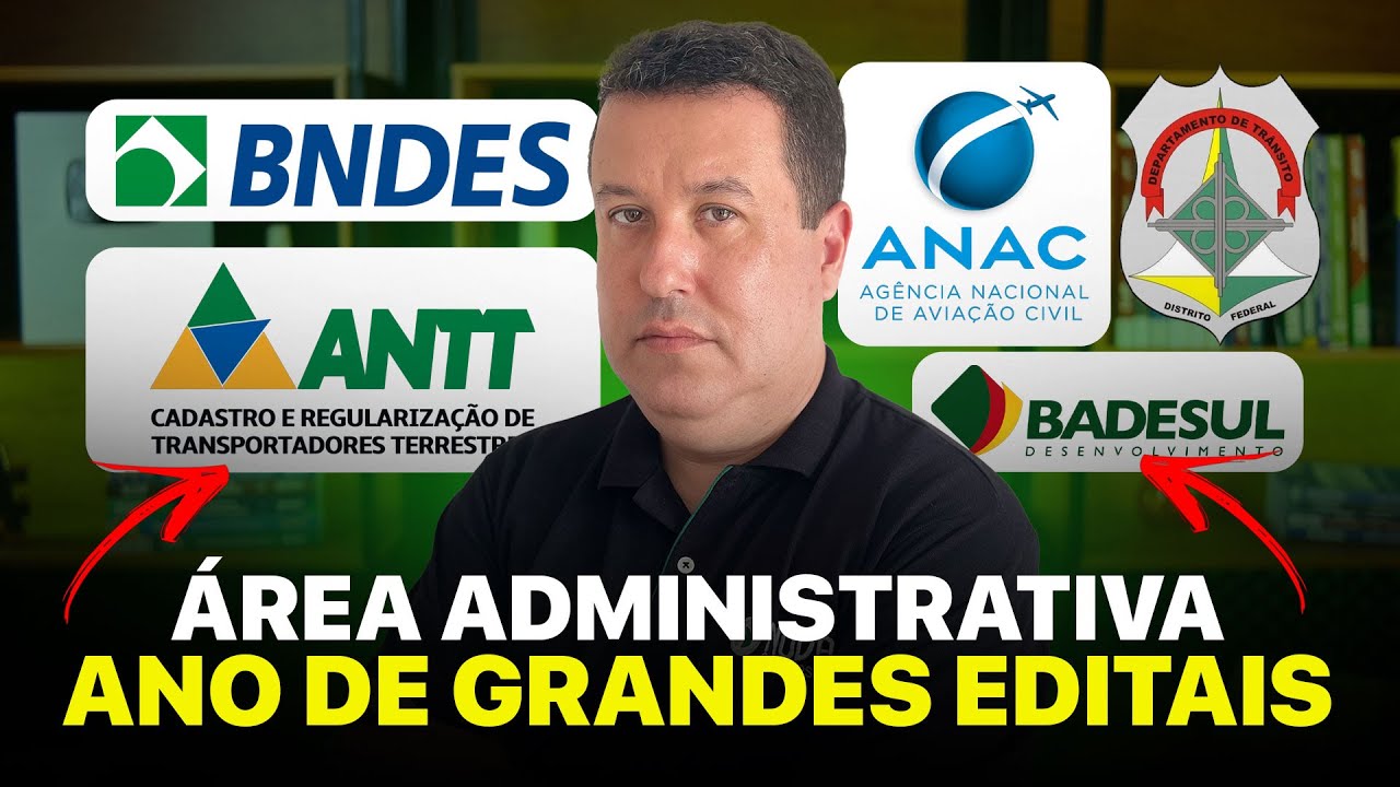 MELHORES CONCURSOS PARA A ÁREA ADMINISTRATIVA QUE VÃO SAIR EM 2026 🚀