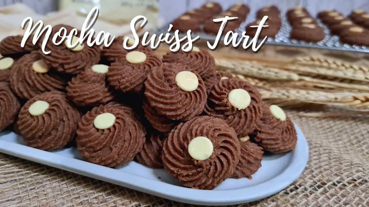 Mocha Swirl Butter Cookies | Swiss Tart Mocha Cookies | Biskut Raya Swiss Tart | Rahiza Dorah