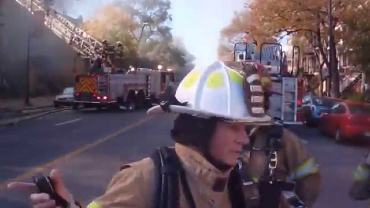 Incendie montreal rue St-Denis 10-15  helmut cam