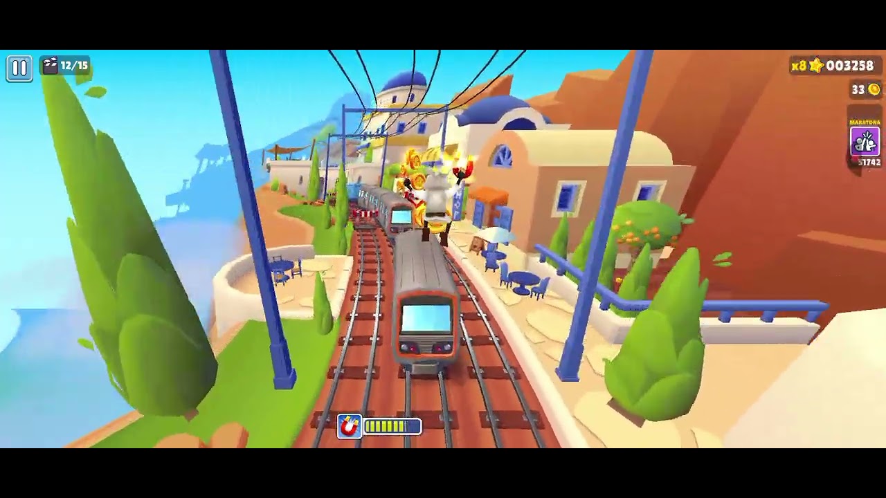 Eu jogando subway surfers