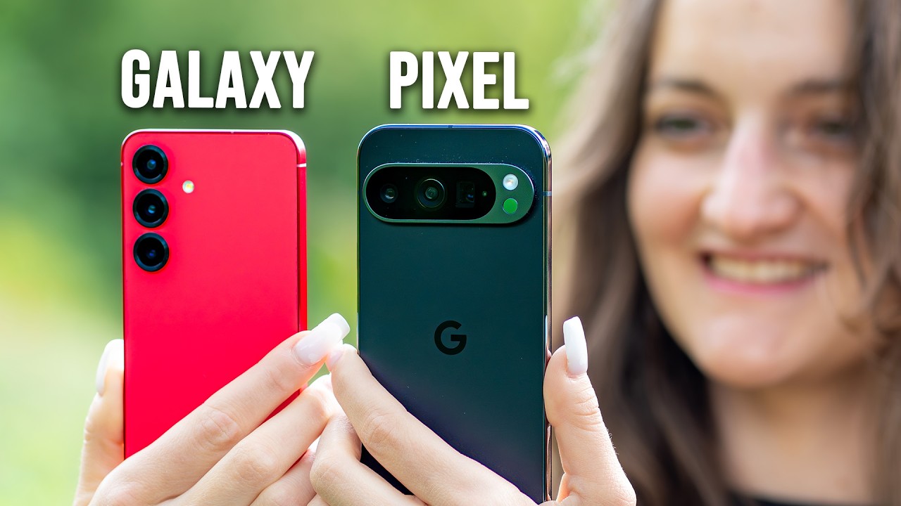Pixel 9 Pro против Galaxy S25: Один день из жизни – Тест камеры и батареи!