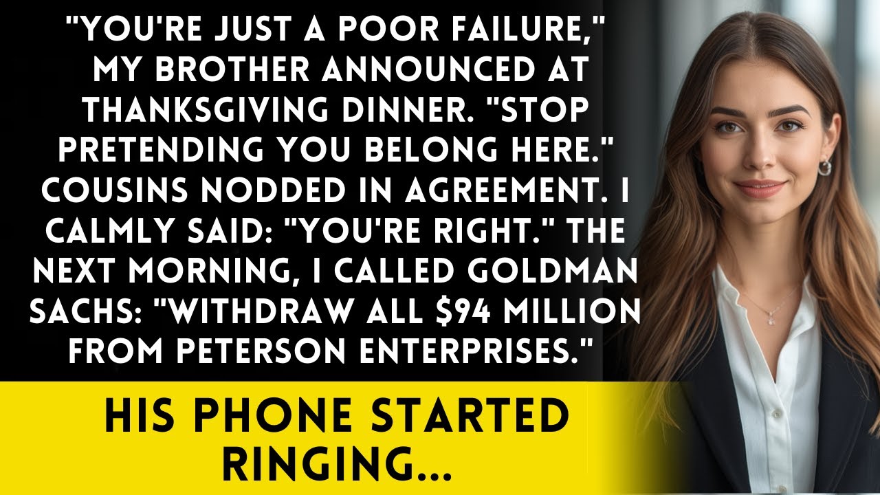 Brother Called Me 'Poor Failure' at Thanksgiving - Then I Pulled My $94 Million Investment