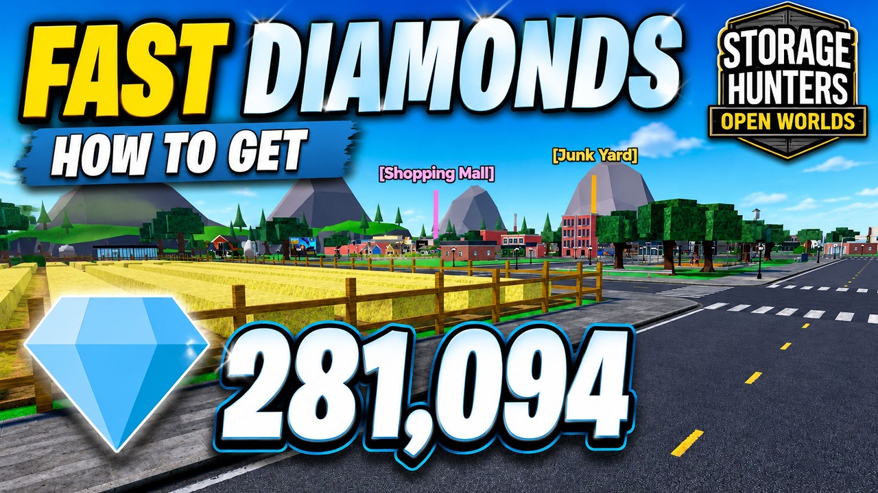 How to GET DIAMONDS FAST in STORAGE HUNTERS OPEN WORLD Roblox
