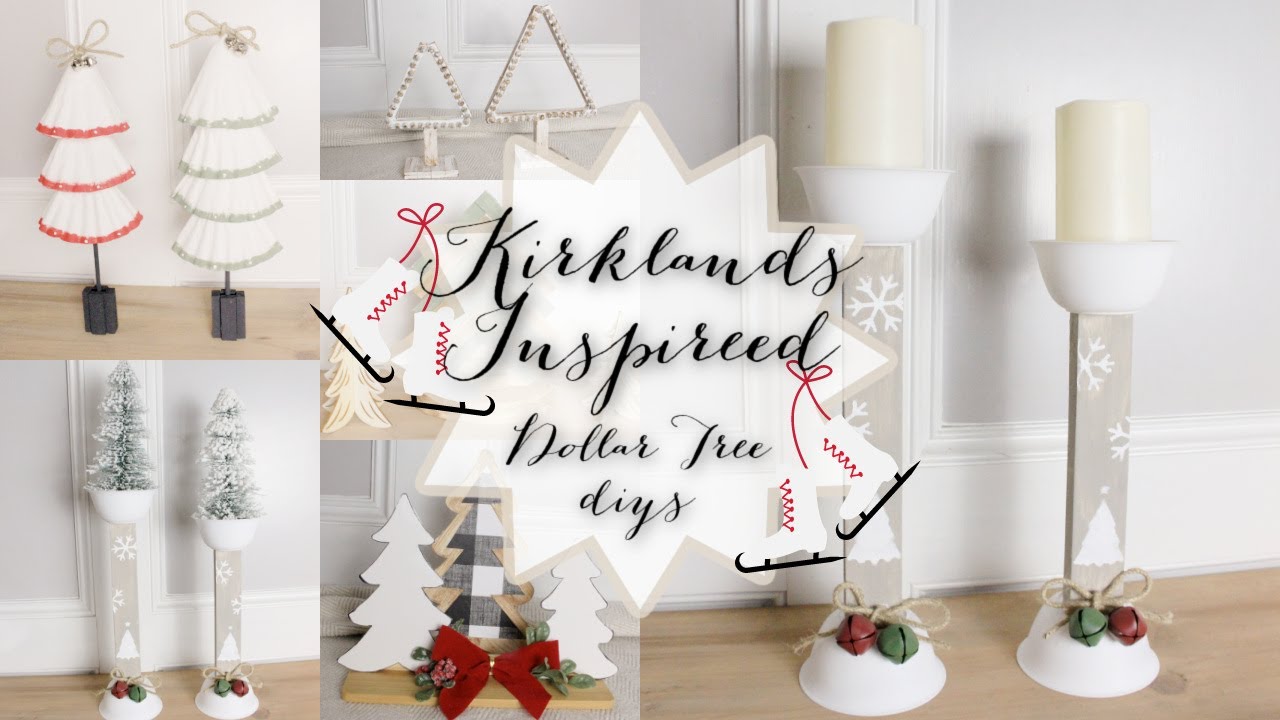 Christmas Dollar Tree DIYS | Kirklands Inspired Christmas DIYS