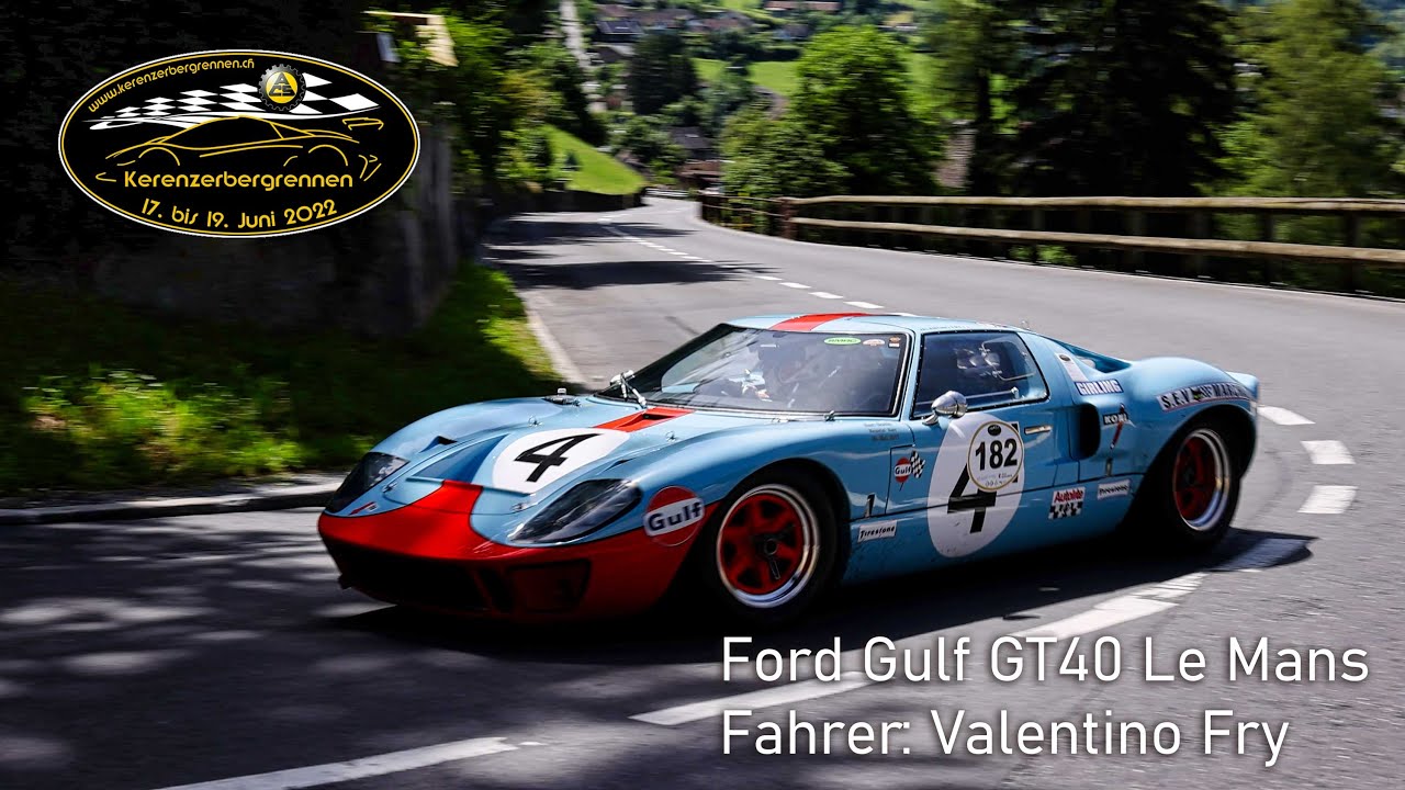 Valentino Fry mit dem Ford GT40 Le Mans am Kerenzerbergrennen 2022