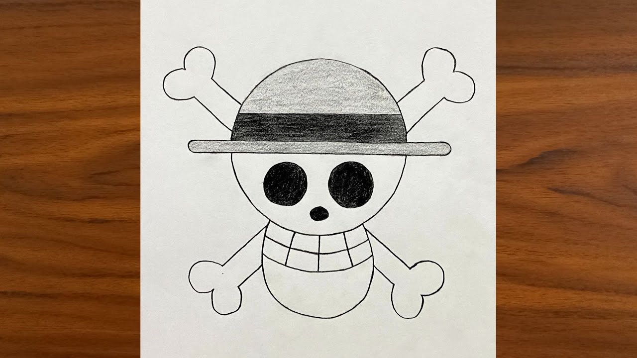 How To Draw One Piece logo Easy Step By Step Luffy Drawing For Beginners Anime Drawing With Pencil