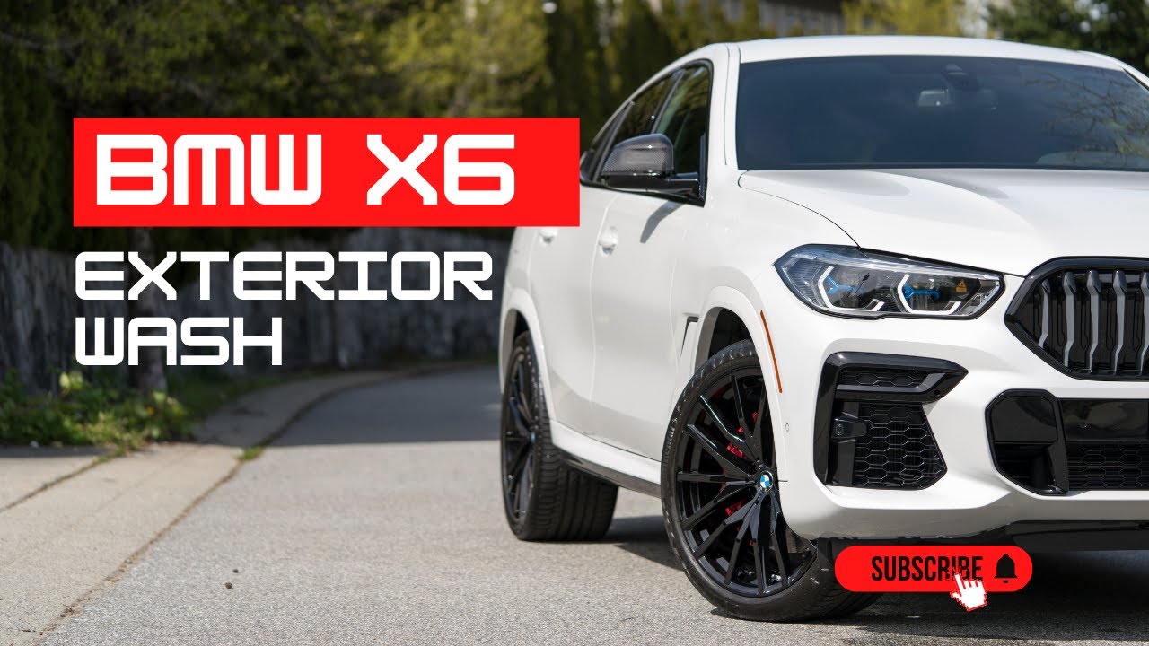 2022 BMW X6 Mineral White Exterior Wash!