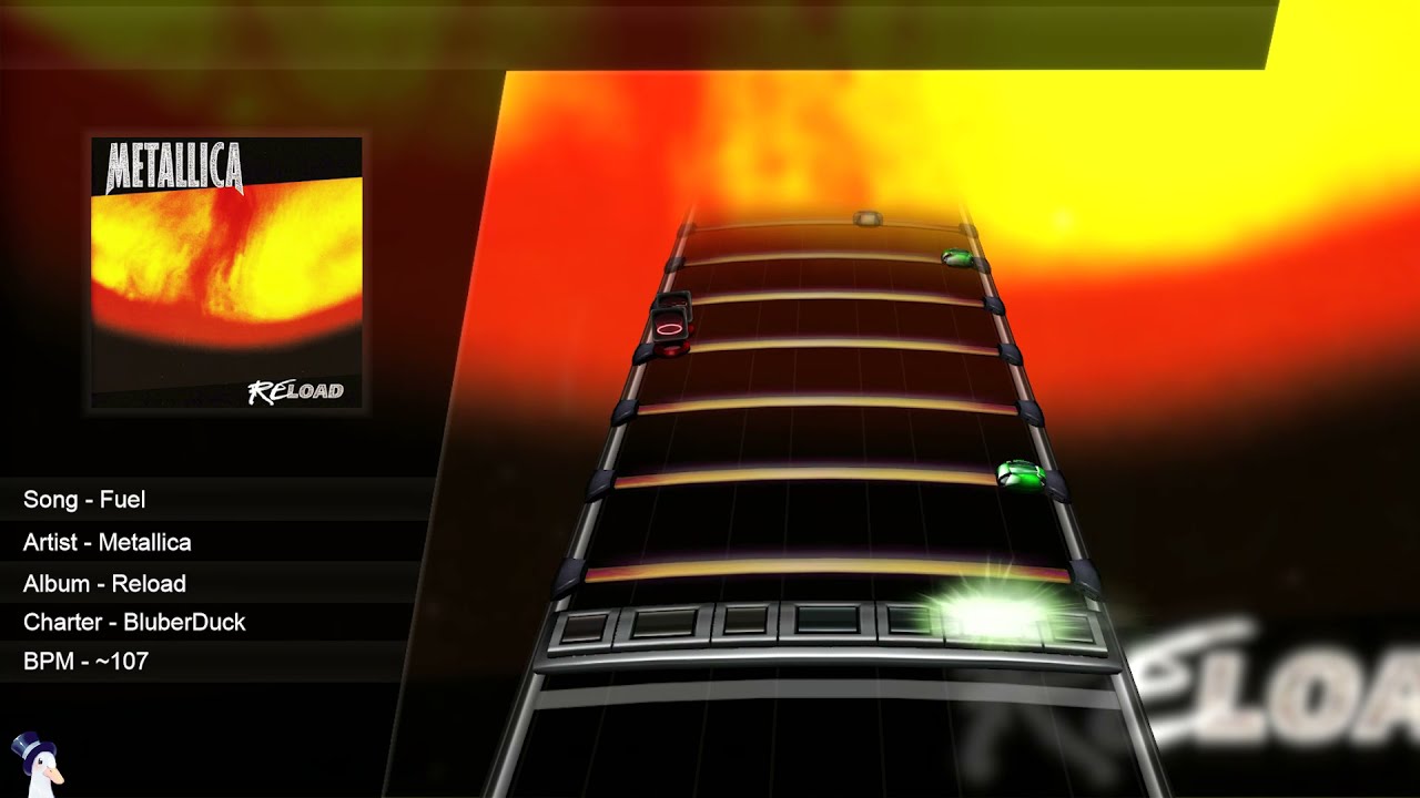 Metallica - Fuel (Pro Drum Chart w/Lyrics)