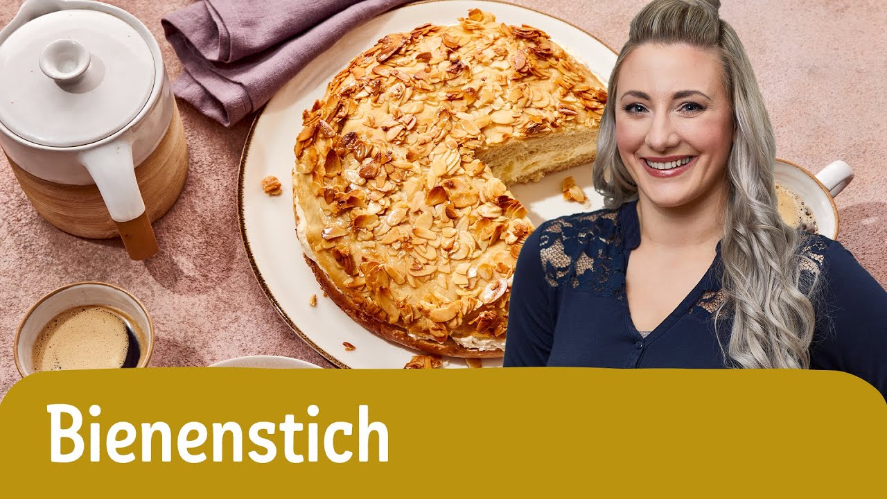 Bienenstich mit Pudding 🍰🍮 | Rezept für Blechkuchen | REWE Deine Küche