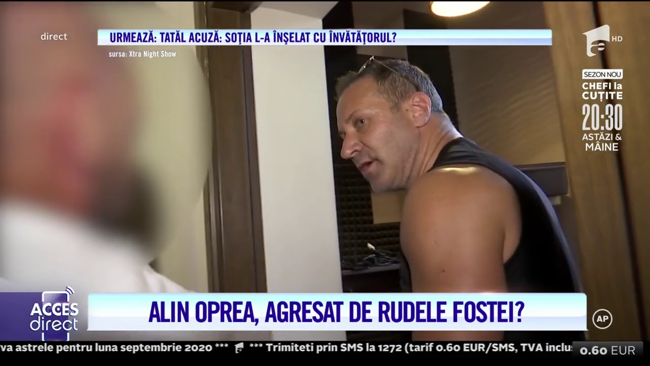 Alin Oprea, agresat de rudele fostei soții? Trei echipaje de poliție au ajuns la ușa artistului