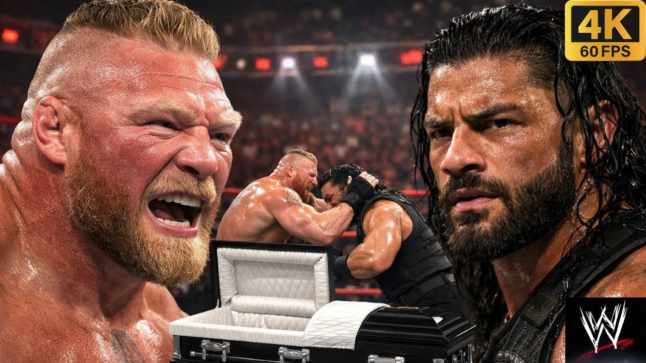 Full Match - Brock Lesnar Vs Roman Reigns Casket Match #wwe #ps5 #wwe2k25 #games #gaming #shorts #yt