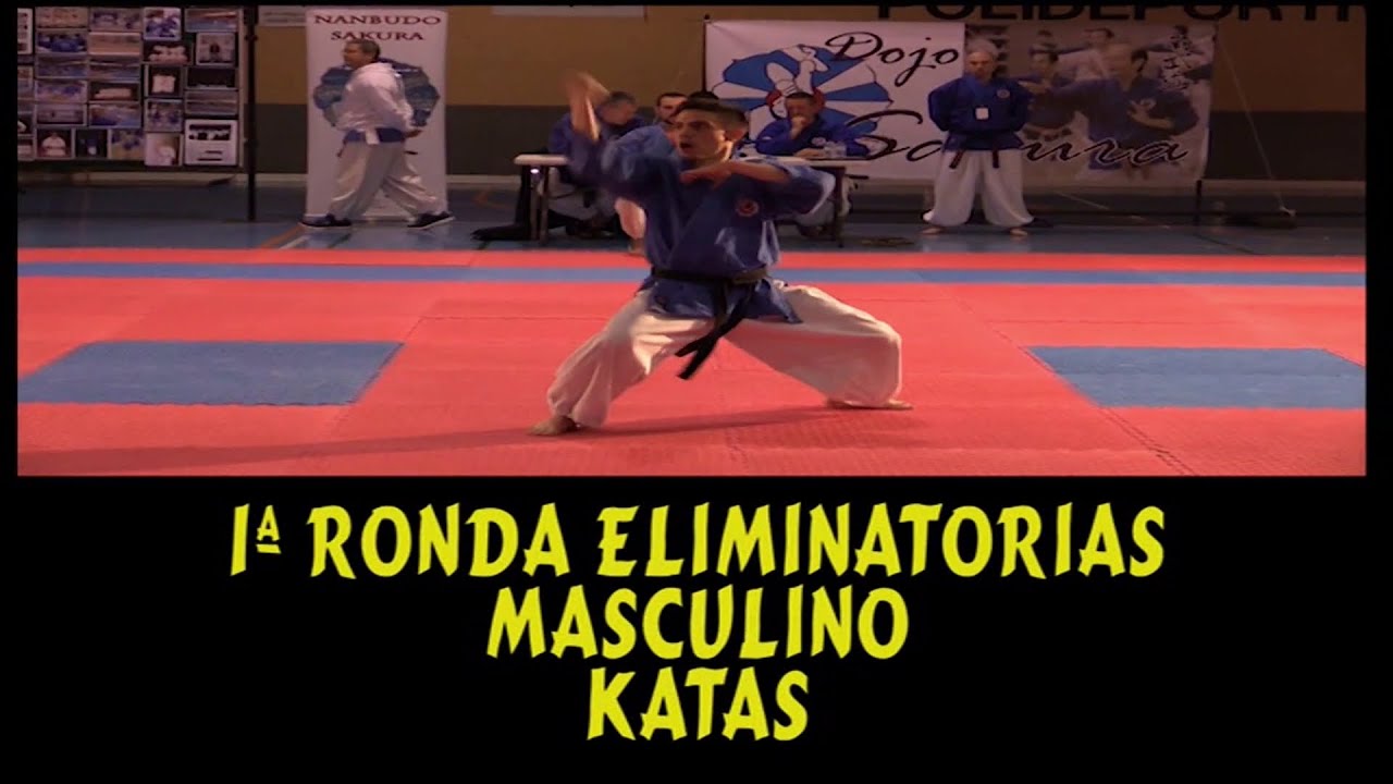 1ª RONDA ELIMINATORIA MASCULINO KATAS COPA SAKURA 2015 NANBUDO