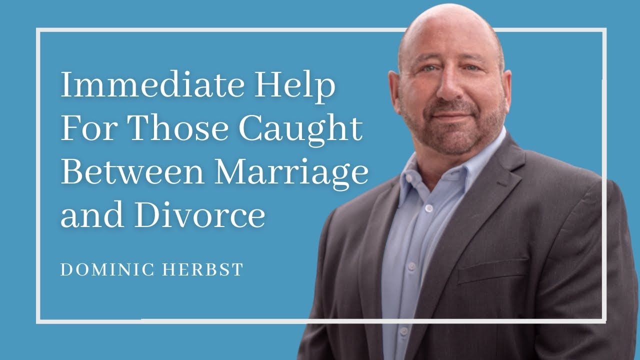 Immediate Help For Those Caught Between Marriage and Divorce