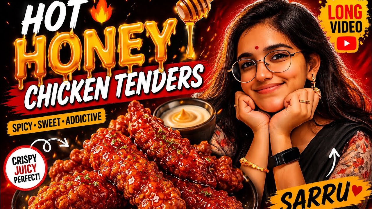 How to make Hot Honey Chicken Tenders 🍗🔥 Crispy, Sweet & Spicy | Easy Homemade Recipe